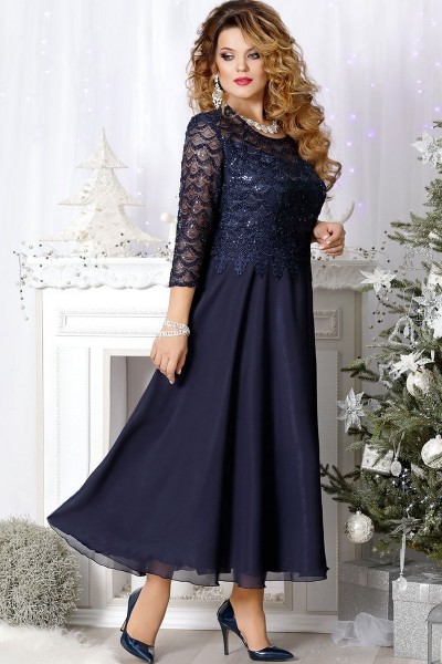 Платье Mira Fashion 3978 синий