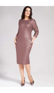 Платье Erika Style 689-2 розовые тона