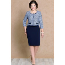 Платье Mira Fashion 4517 синий
