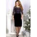 Платье Mira Fashion 4540 чёрный+сиреневый
