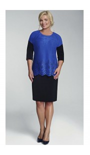 Платье Denissa Fashion 1093 синий