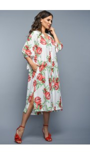 Платье Teffi style 1338 гранат