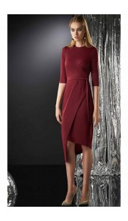 Платье DiLiaFashion 0185 бордо