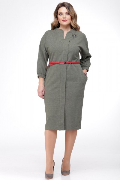 Платье Verita Moda 1125 оливковый