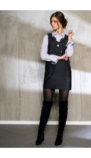 Платье Anna Majewska 1041 темные тона