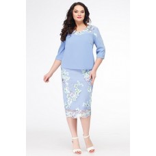 Платье Erika Style 615 голубой