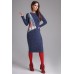 Платье Teffi style 1303 синие тона Платье Teffi style 1303 синие тона