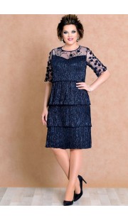 Платье Mira Fashion 4484 темно-синий