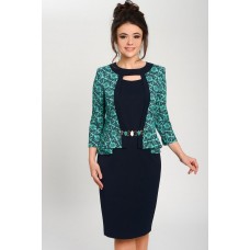 Платье Svetlana Style 1112 синий с бирюзовым Платье Svetlana Style 1112 синий с бирюзовым
