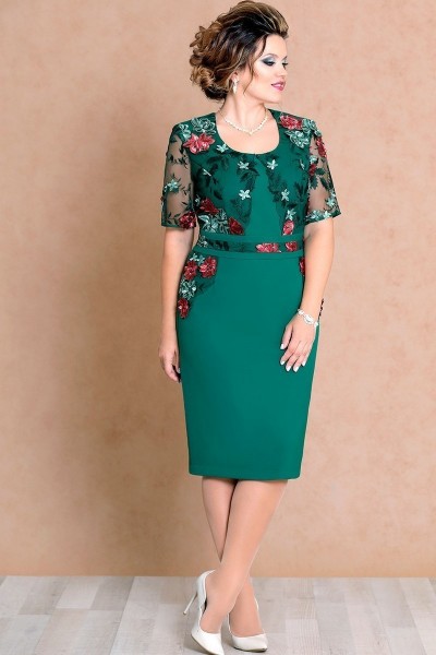 Платье Mira Fashion 4474 зелёный