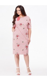 Платье Erika Style 638-1 коралловые тона