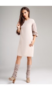 Платье Teffi style 1281 бежевый