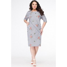 Платье Erika Style 638 синие тона Платье Erika Style 638 синие тона