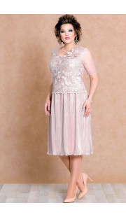 Платье Mira Fashion 4489 "пудра"