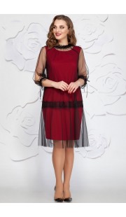 Платье Ivelta plus 1616 черный с красным