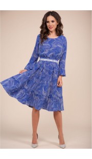 Платье Teffi style 1393 синие тона