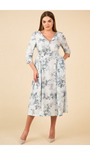 Платье Teffi style 1421 голубые тона