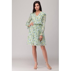 Платье Denissa Fashion 1300 голубые тона