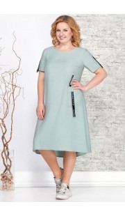 Платье Ivelta plus 1643 серо-голубые тона