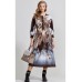 Платье Teffi style 1592 молочный шоколад+кристаллы