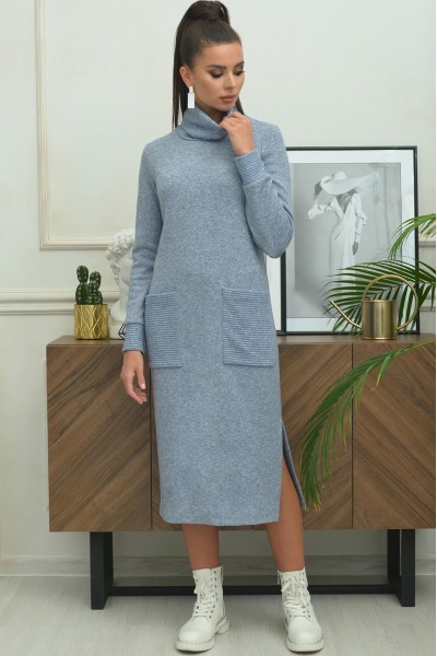 Платье Galean style 797 голубой