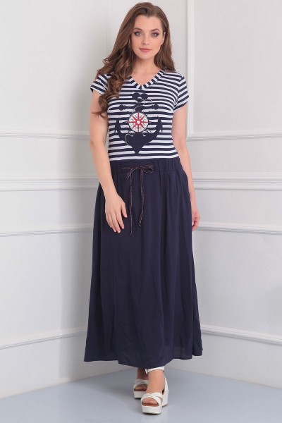 Платье Juliet Style 132 синие тона