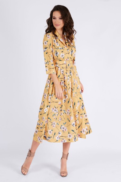 Платье Teffi style 1425/1 желтый