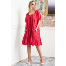 Платье Erika Style 1025-1 красный Платье Erika Style 1025-1 красный