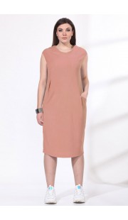 Платье Viola Style 0962 розовые тона