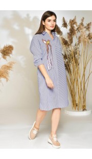 Платье Elady 3175 голубой с белым