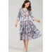 Платье Teffi style 1425 голубые тона