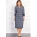Платье Mira Fashion 4554-2 серо-синие тона