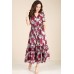 Платье Teffi style 1412 бордовые тона