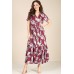 Платье Teffi style 1412 бордовые тона Платье Teffi style 1412 бордовые тона