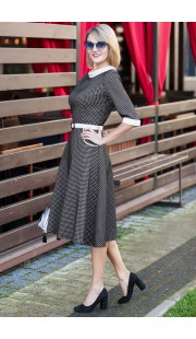 Платье Euromoda 238 черный с белым