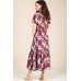 Платье Teffi style 1412 бордовые тона