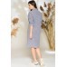 Платье Elady 3175 голубой с белым