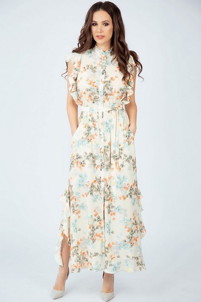 Платье Teffi style 1409 желтые тона