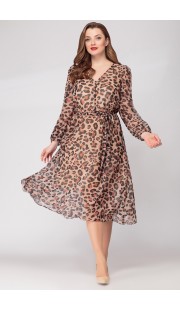 Платье Denissa Fashion 1294-2 леопардовый
