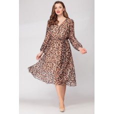 Платье Denissa Fashion 1294-2 леопардовый