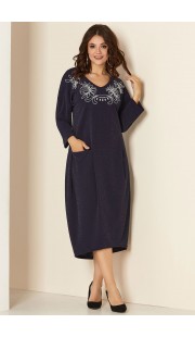 Платье Andrea Style 00291 синий
