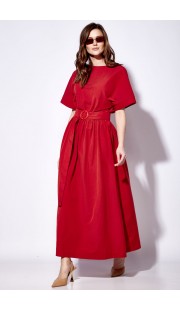 Платье Viola Style 01032 бордовый