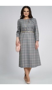 Платье Alani 839 серый с розовым