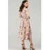 Платье Teffi style 1498 бежевые тона