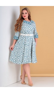Платье Moda-Versal 2181 бирюзовые тона