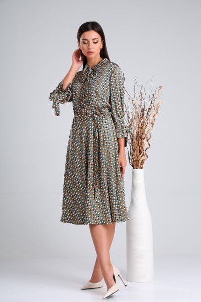 Платье Verita Moda 2014 зеленый