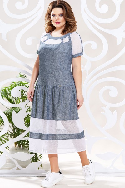 Платье Mira Fashion 4801 синий