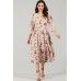 Платье Teffi style 1498 бежевые тона