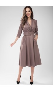 Платье Teffi style 1446 коричневые тона