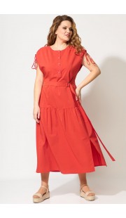 Платье Viola Style 01031 коралл